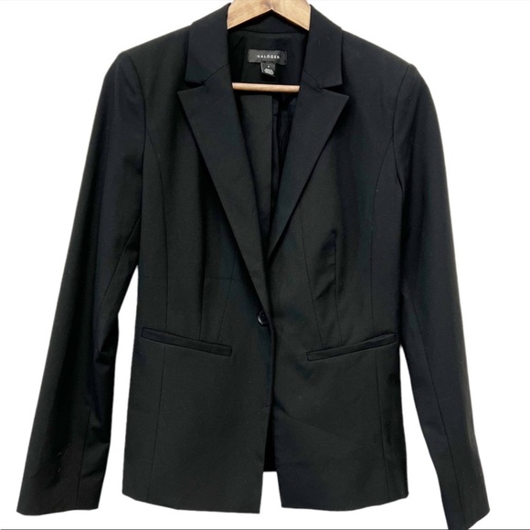 Halogen one button black blazer - Picture 1 of 5